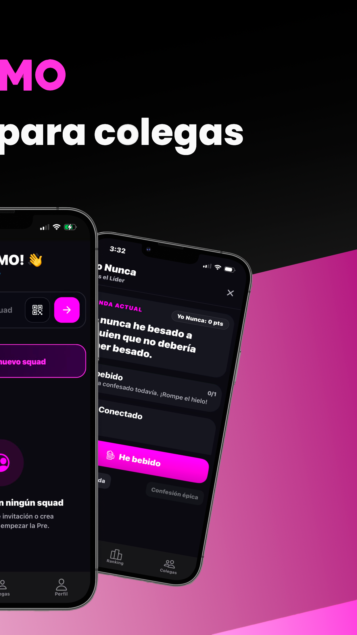 FOMO — mockup promocional, panel 2 de 4